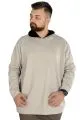 Erkek Sweat Kapşon Pike Basic 22532 Gri