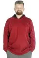 Erkek Sweat Kapşon Pike Basic 22532 Bordo