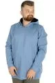 Erkek Sweat Kapşon Pike Basic 22532 Mavi MAVI