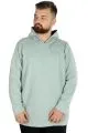 Erkek Sweat Kapşon Pike Basic 22532 Su Yeşili YESIL
