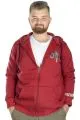 Erkek Sweat Kapşon Fermuarlı Keep On 22533 Bordo BORDO