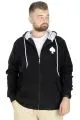 Big Tall Men s Sweat Hooded Pocket Zippered Linexpected 21521 Black