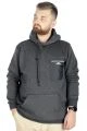 Big Tall Men s Sweat Hooded Pocket Zippered Linexpected 21521 Black