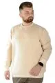 Erkek Sweatshirt Bisiklet Yaka Vintage 22543 Bej BEJ