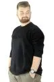 Erkek Sweatshirt Bisiklet Yaka Vintage 22543 Siyah SIYAH