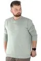 Erkek Sweatshirt Bisiklet Yaka Reach High 22544 Su Yeşili