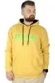 Büyük Beden Erkek Sweatshirt Kapşonlu Kanguru Revival 22545 Hardal HARDAL