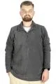Big Tall Men Sweat Polo Neck Half Zipper Fleece 22548 Anthracite