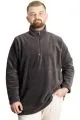 Man Sweat Polo Yarım Zipper Polar 22548 Smoked