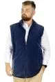 Erkek Polar Yelek Dik Yaka Fermuarlı 22549 Indigo INDIGO