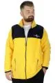 Big Tall Men Zippered Fleece Cardigan 22551 Mustard