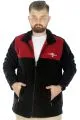 Big Tall Men Zippered Fleece Cardigan 22551 Black