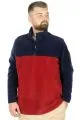 Erkek Sweat Polo Yaka Yarım Fermuarlı Polar 22552 Lacivert LACIVERT