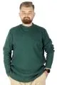 Big Tall Men Long Sleeve Half Fisherman Sweater 22558  Naphtha