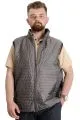 Big Size Mens Vest quilted Collarlı 22601 Antrasit