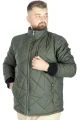 Big Tall Men s Coat Quilted Balloon Collar 22604 Khaki