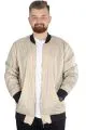 Big-Tall Men College Coat Jesica 22611 Beige