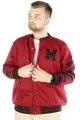 Big Tall Men College Coats  M 22616 Claret Burgundy