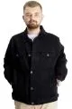 Big Size Mens Denim Coat Paris Star 22800 Black