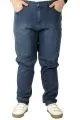 Büyük Beden Erkek Kot Pantolon 5Cep Marwel 22921 Mavi [product_color]
