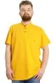 Büyük Beden Erkek T-shirt Hakim Yaka MD LOGO 22326 Hardal [product_color]
