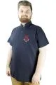 Büyük Beden Erkek T shirt Polo MDX Club 22305 Lacivert LACIVERT