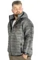 Büyük Beden Mont Kapitone Kapşonlu 22602 Gri [product_color]