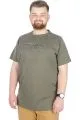 Büyük Beden T-Shirt Bis Yaka Antisocial 22187 Haki [product_color]