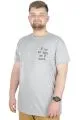 Büyük Beden T-Shirt Bisiklet Yaka Work 22179 Grimelanj [product_color]