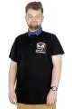 Büyük Beden T-Shirt Polo Modx Club 22351 Siyah [product_color]
