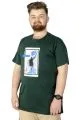 Büyük Beden Tshirt Baskılı Flu 22152 Nefti [product_color]