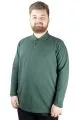 Büyük Beden Tshirt Polo Classic U.Kol Nakışlı 22445 Nefti [product_color]