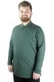 Büyük Beden Tshirt Polo U.Kol Cepli 22446 Nefti [product_color]