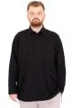Büyük Beden Tshirt Polo U.Kol Cepli 22446 Siyah  [product_color]