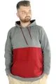 Erkek Sweat Kapşon Parçalı Kanguru Cep 22527 Antramelanj [product_color]