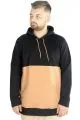 Erkek Sweat Kapşon Parçalı Kanguru Cep 22527 Siyah [product_color]