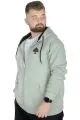 Erkek Sweat Kapşonlu Fermuarlı 22539 Su Yeşili [product_color]