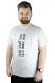 Erkek T shirt Bis Yaka New York City 22112 Gri Melanj GRI