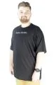 Erkek T shirt Bis Yaka Oversize Dark Future 22190 Siyah SIYAH