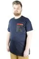 Erkek T shirt Bis Yaka Pocket Milano 22120 Lacivert LACIVERT