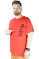 Erkek T shirt Bis Yaka We Better Act Now 22102 Kırmızı KIRMIZI