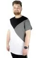 Erkek T shirt Parçalı CYMD 22132 Siyah SIYAH