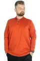 Erkek Uzun Kol Polo Cepli İnterlok M 22460 Kiremit [product_color]