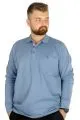 Erkek Uzun Kol Polo Cepli İnterlok M 22460 Mavi [product_color]