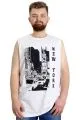 Big Size Mens athlete NEW YORK 23006 White