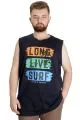 Big Size Mens athlete LONG LIVE SURF 23010 Navy Blue
