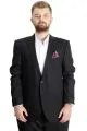 Big Size Mens Suit PEROTTI 23021 Black