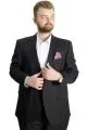 Big Size Mens Suit Line 23023 Black