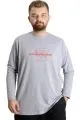 Big Size T-Shirt Explore Further 23098 Grey Melange