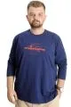 Big Size Mens T-Shirt Explore Further 23098 Indigo